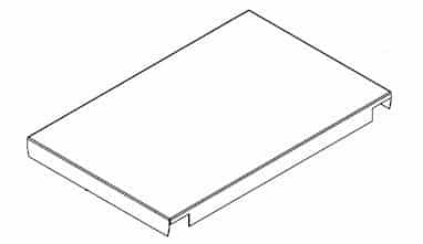 Övre hyllplan av zinkat stålplåt - image 2 Övre hyllplan av zinkat stålplåt - image 2