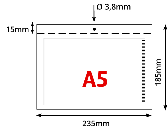 Plastficka a5 liggande med magnetremsa - image 2