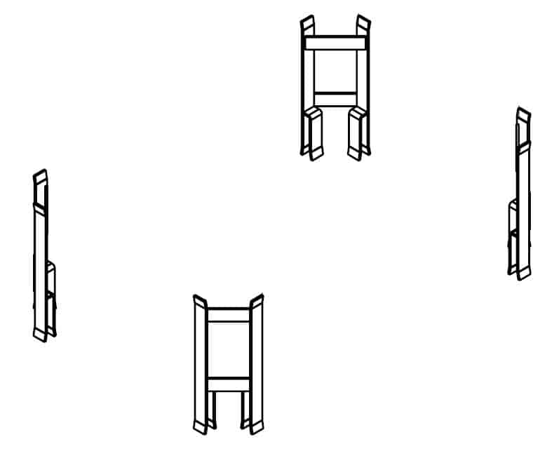 Palldistans, krage till pall, 250 mm, 1200 kg, 4-pack - image 2 Palldistans, krage till pall, 250 mm, 1200 kg, 4-pack - image 2
