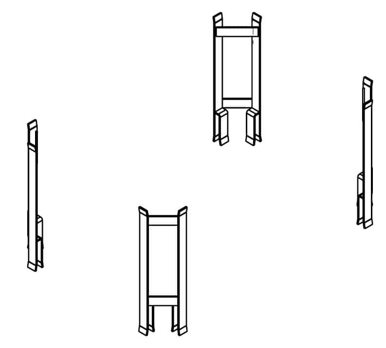 Palldistans, krage till pall, 400 mm, 1000 kg, 4-pack - image 2 Palldistans, krage till pall, 400 mm, 1000 kg, 4-pack - image 2