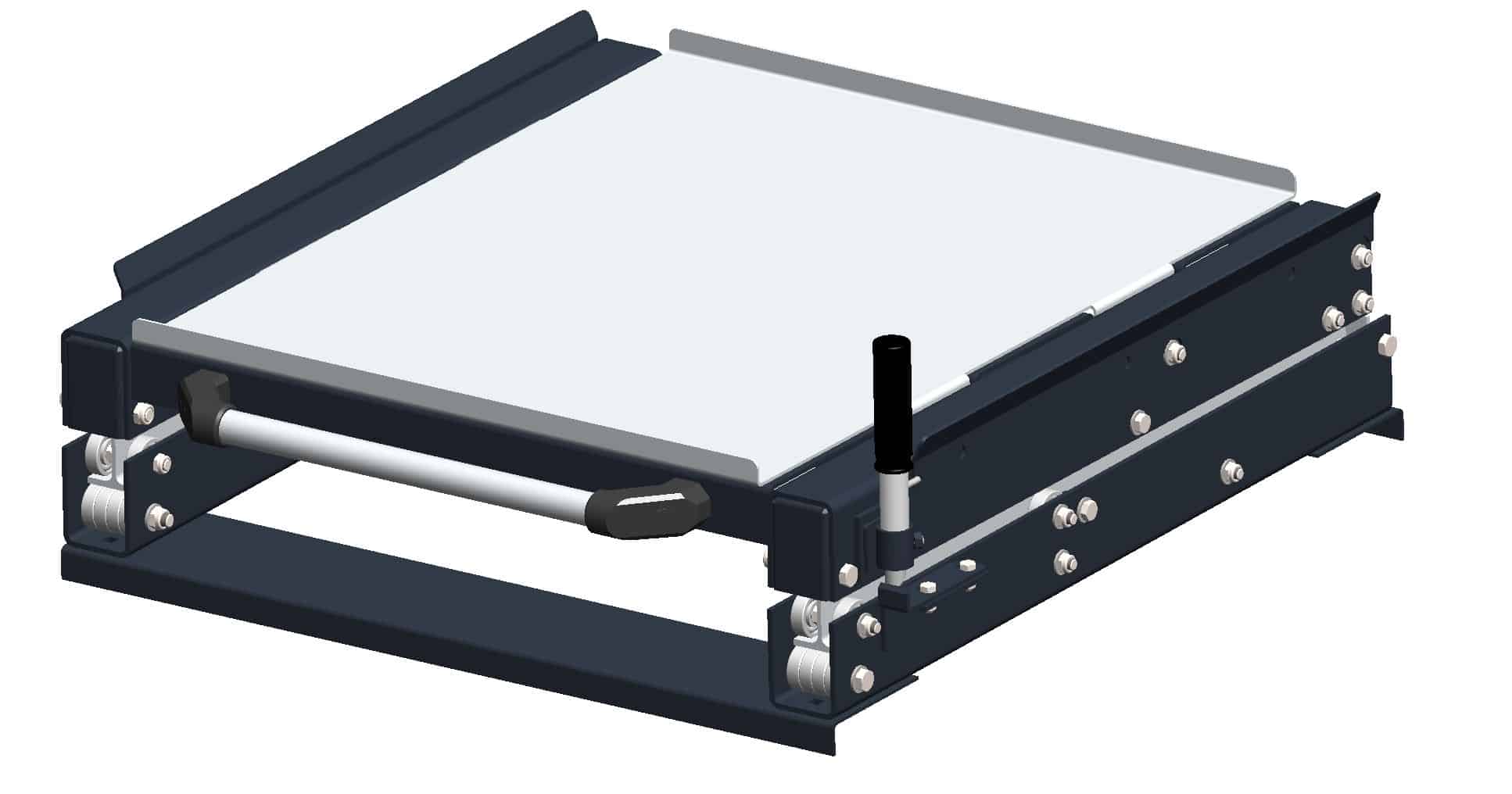 Frontmonterat handtag för utdragsenhet, 1000 kg 100% eller 1500 kg 70%, 500 mm - image 2