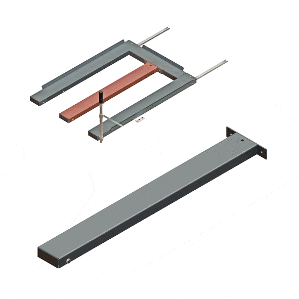 Steel shelf panel for short-side handled unit - image 2