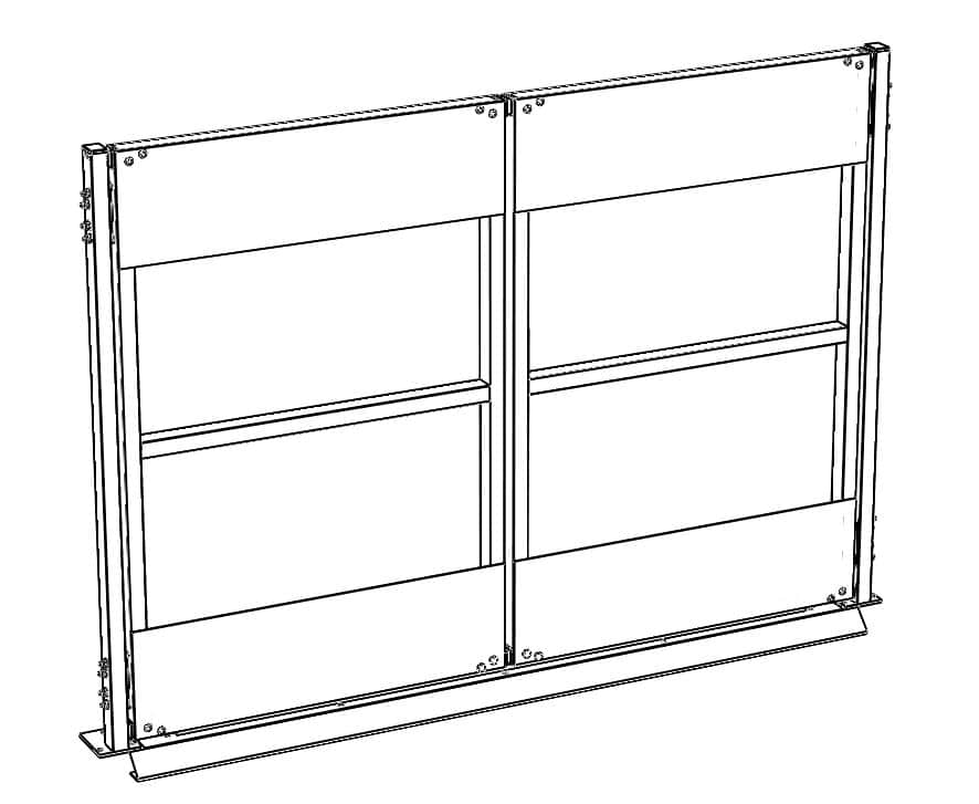 Self closing pallet door  b = 1000 mm - image 2