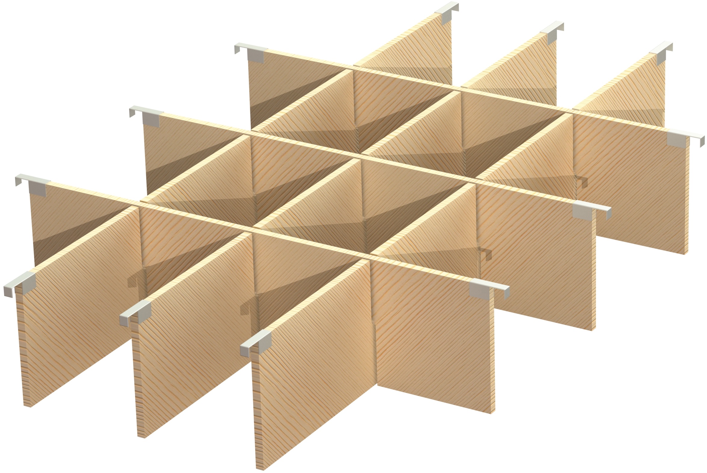 Pallkrageavdelare i slitsad plywood, 16 fack - image 2 Pallkrageavdelare i slitsad plywood, 16 fack - image 2