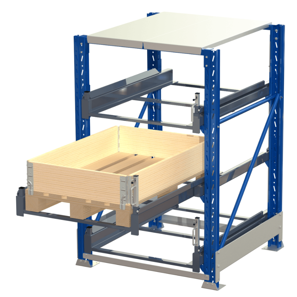 Mobil pallförvaringsmodul